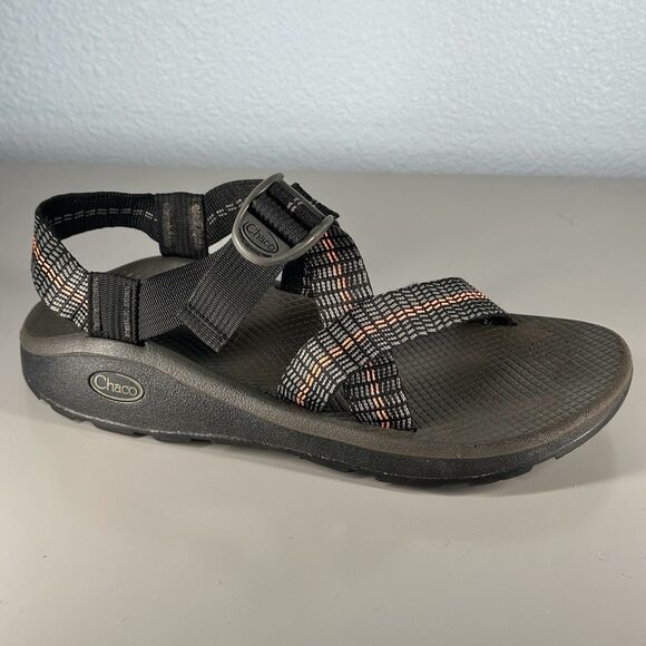 Chaco Z/Cloud Men's Size 9 Shoes Black Gray Adjustable Outdoor Casual Sandals - Picture 9 of 15